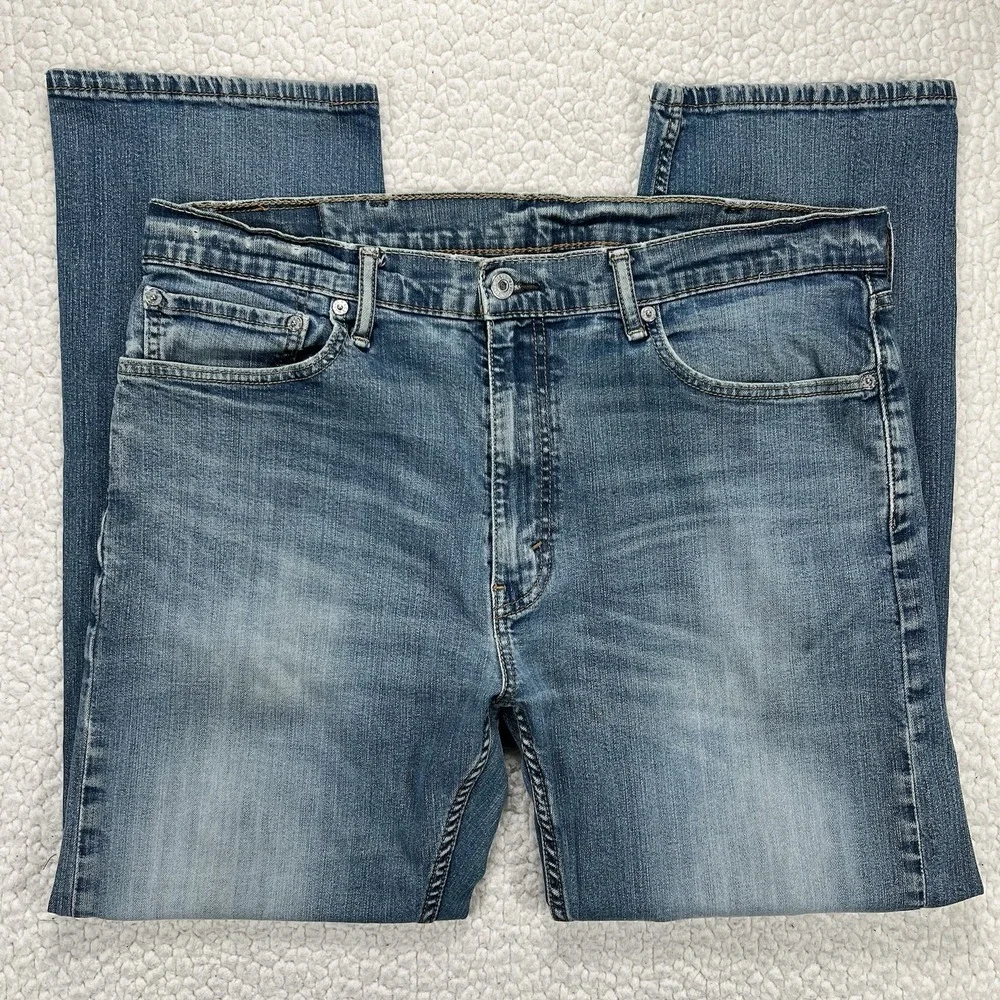 Levi's 505 Jeans Men's 38x30 (Actual 36x28.5) Blue Straight Fit Grunge Casual